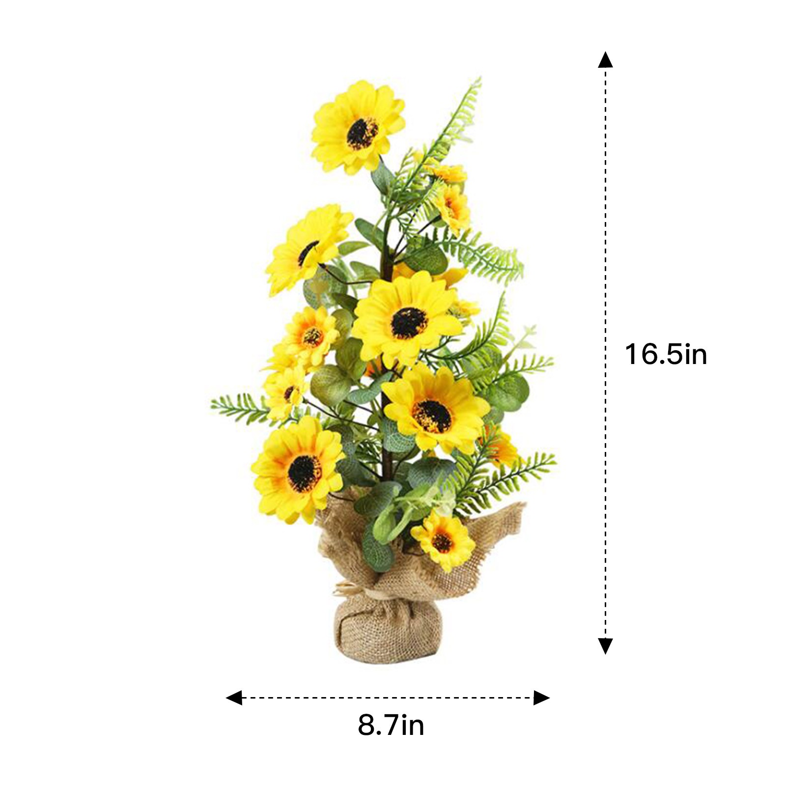 22x42cm Mini Sunflower Tree Artificial Plant For Home & Mall