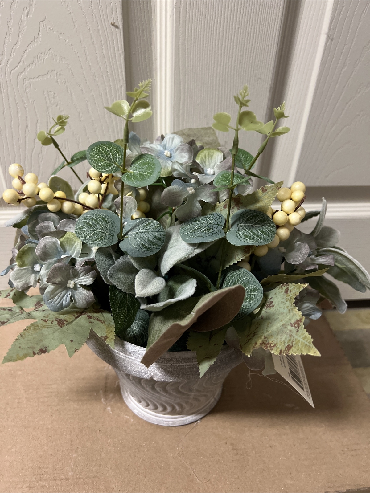 Eucalyptus Leaves Fall Flower arrangement Pumpkin