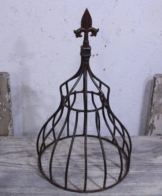 Wrought Iron Small 17″ Egyptian Topiary Trellis, Plant Climber, Garden Support