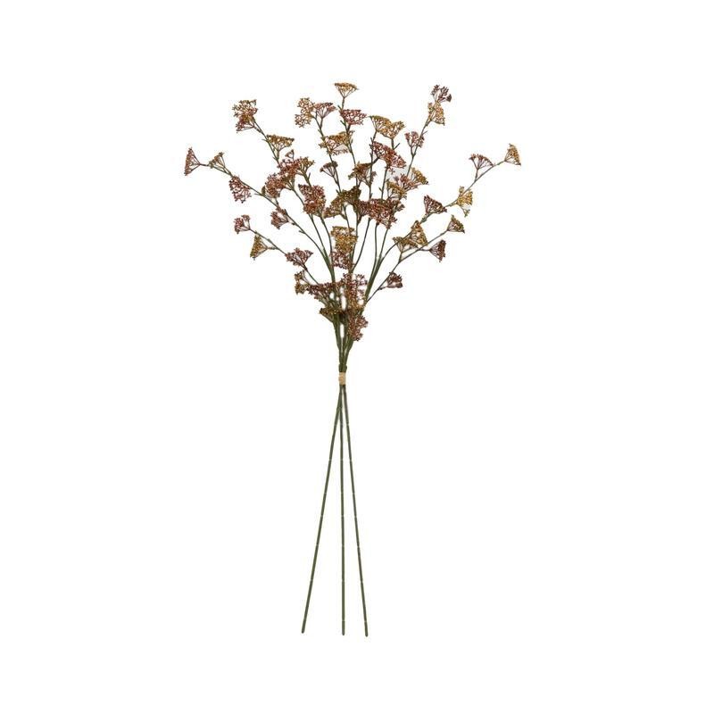 Artificial Dried Rice Stems Fall Decor Bundle 3 Pcs Arrangements Rust Resistant