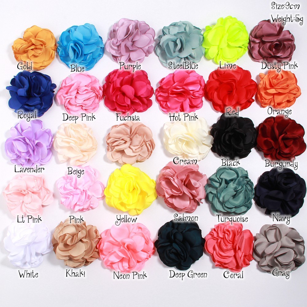 9cm French Fashion Cloth Art Flower For Women Handmade Fabric Corsage Lapel