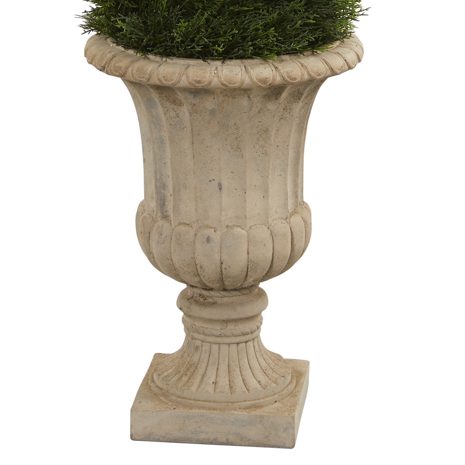 Nearly Natural 5ft Spiral Pond Cypress Tree in Urn UV Resistant