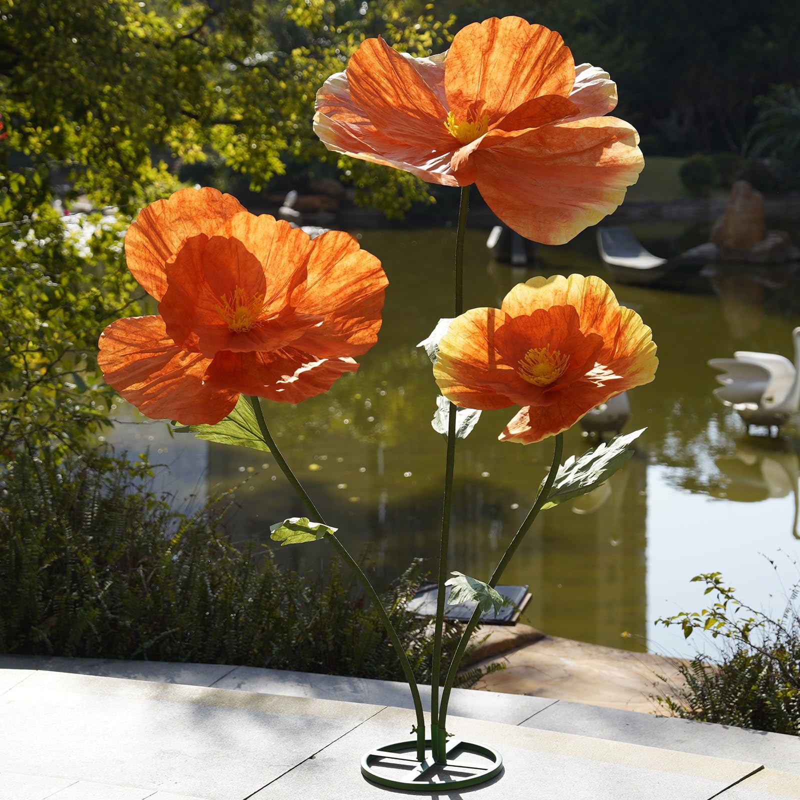 Giant Flowers,Oversized Artificial Flower with Gradient Petals,Large Floral D…
