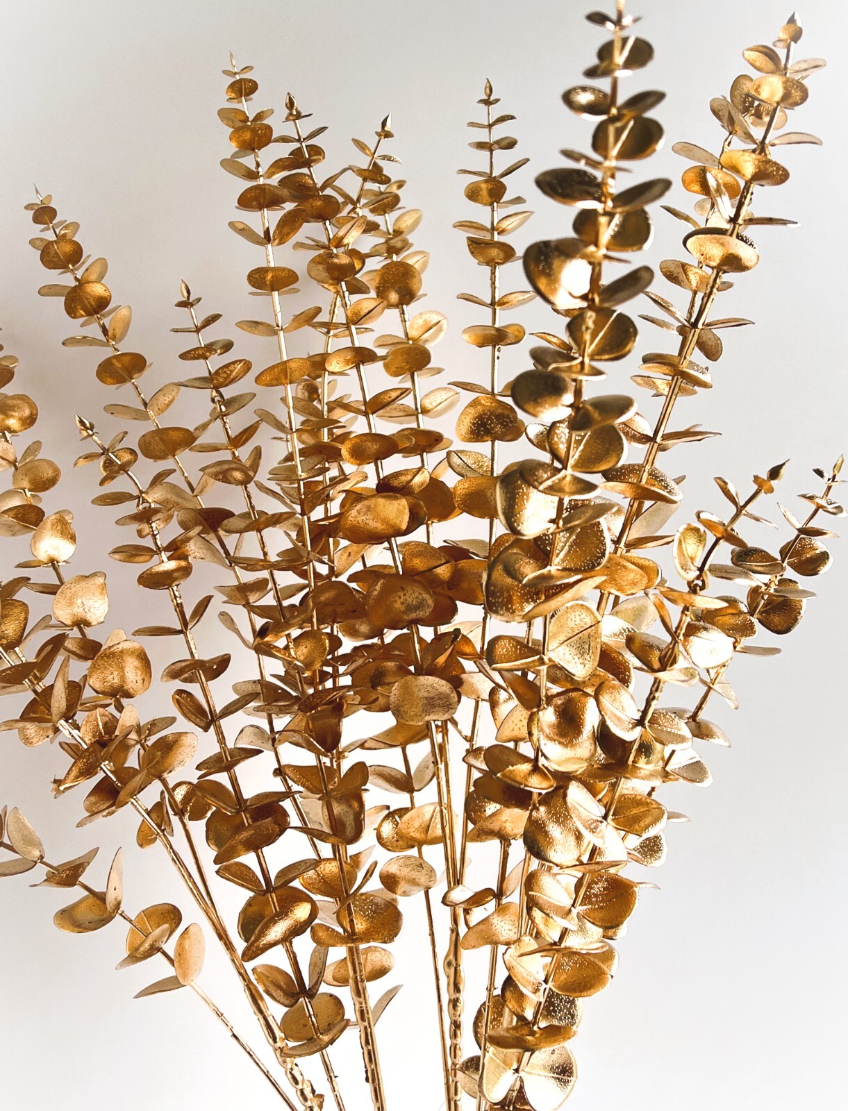 AUSTRALIAN NATIVE FLOWERS GOLD EUCALYPTUS GUM STEM ARTIFICIAL DIY ARRANGEMENT X1