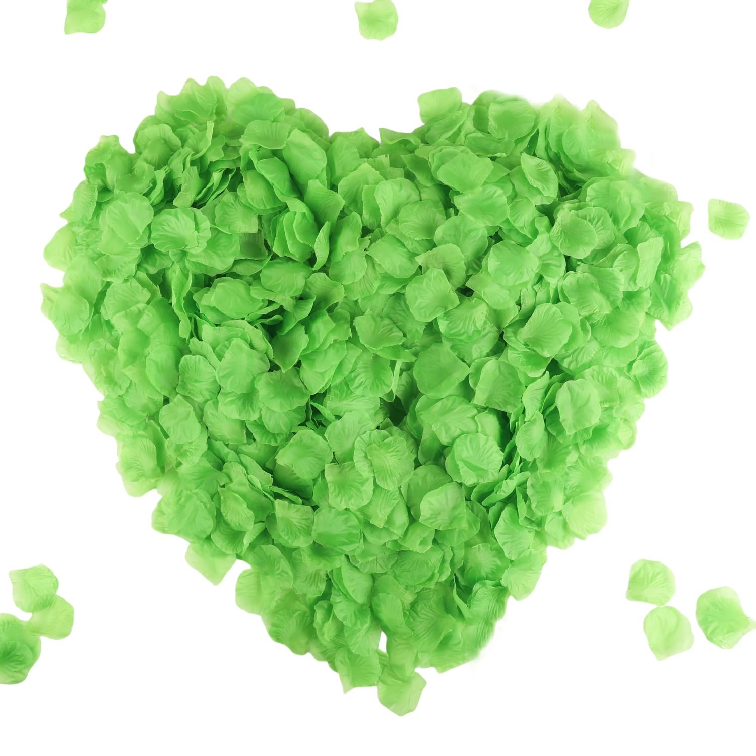 2200 PCS Green Silk Flower Rose Petals Wedding Decorations Faux Artificial