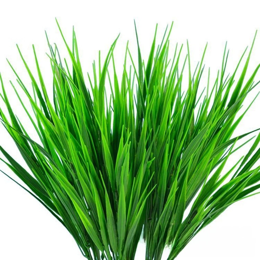 Plastic Artificial Grass 5 Pack for Vase Wedding Outdoor Home Photography Props