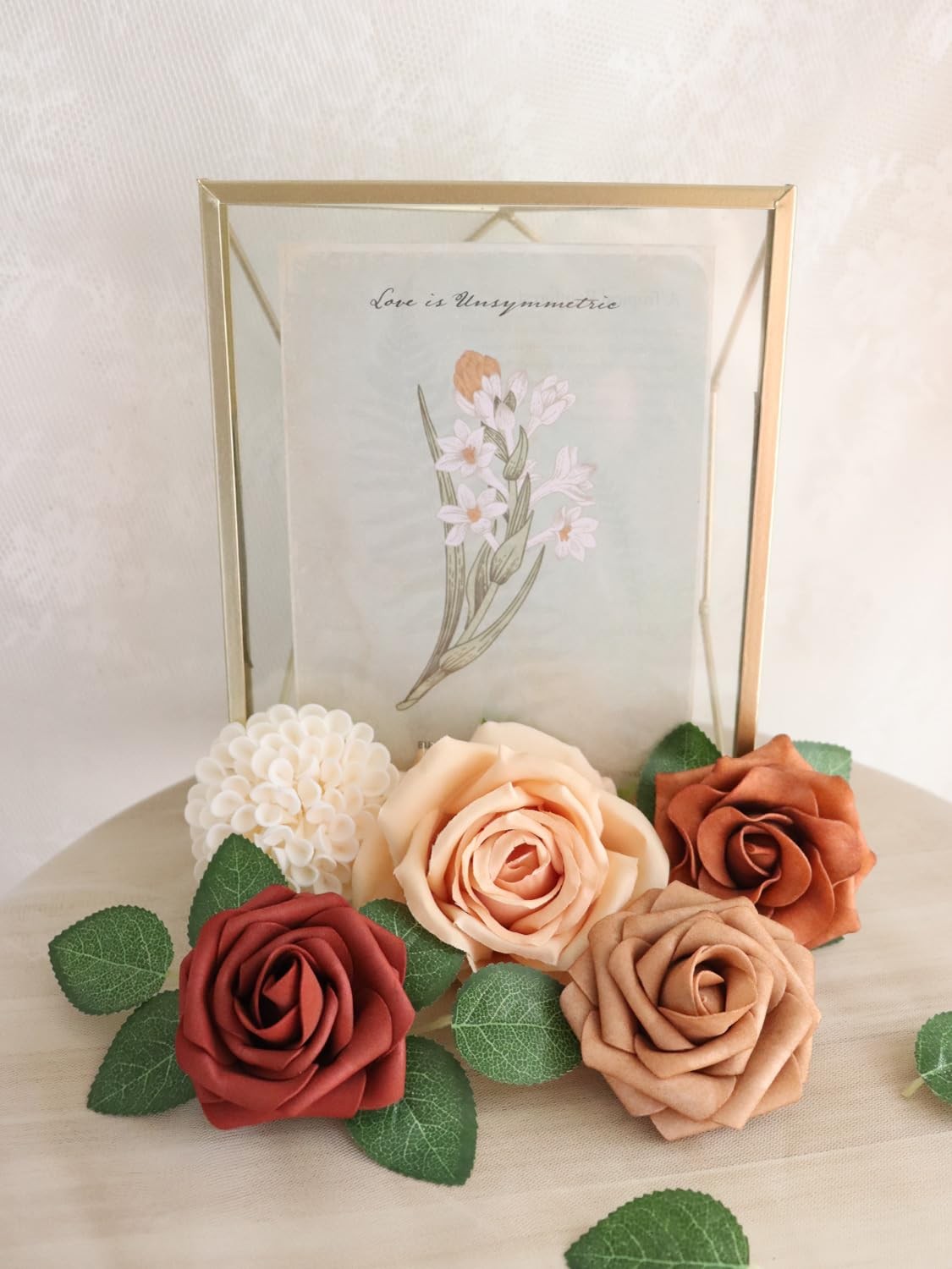 Autumn Terracotta Artificial Flowers Combo DIY Wedding Bouquets Arrangements