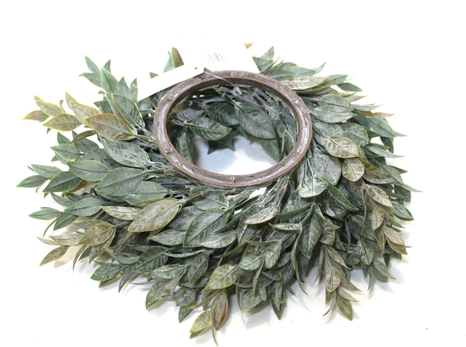 Wreath Artificial Greenery Leaf 10″ Candle Ring