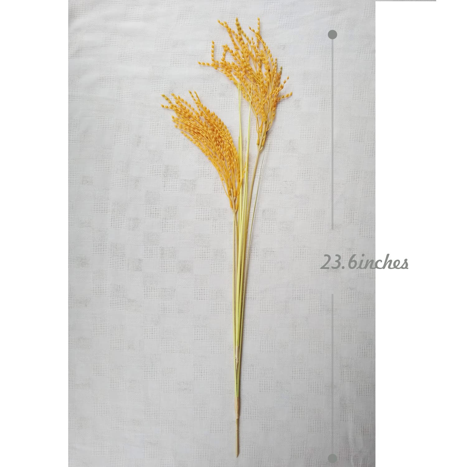 Fake Grain Plant Artificial Paddy Rice Flowers Yellow Natural Plants for Home…