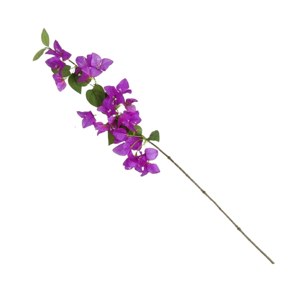 Silk Flower Stem Bougainvillea Branch Lifelike Texture Low Maintenance