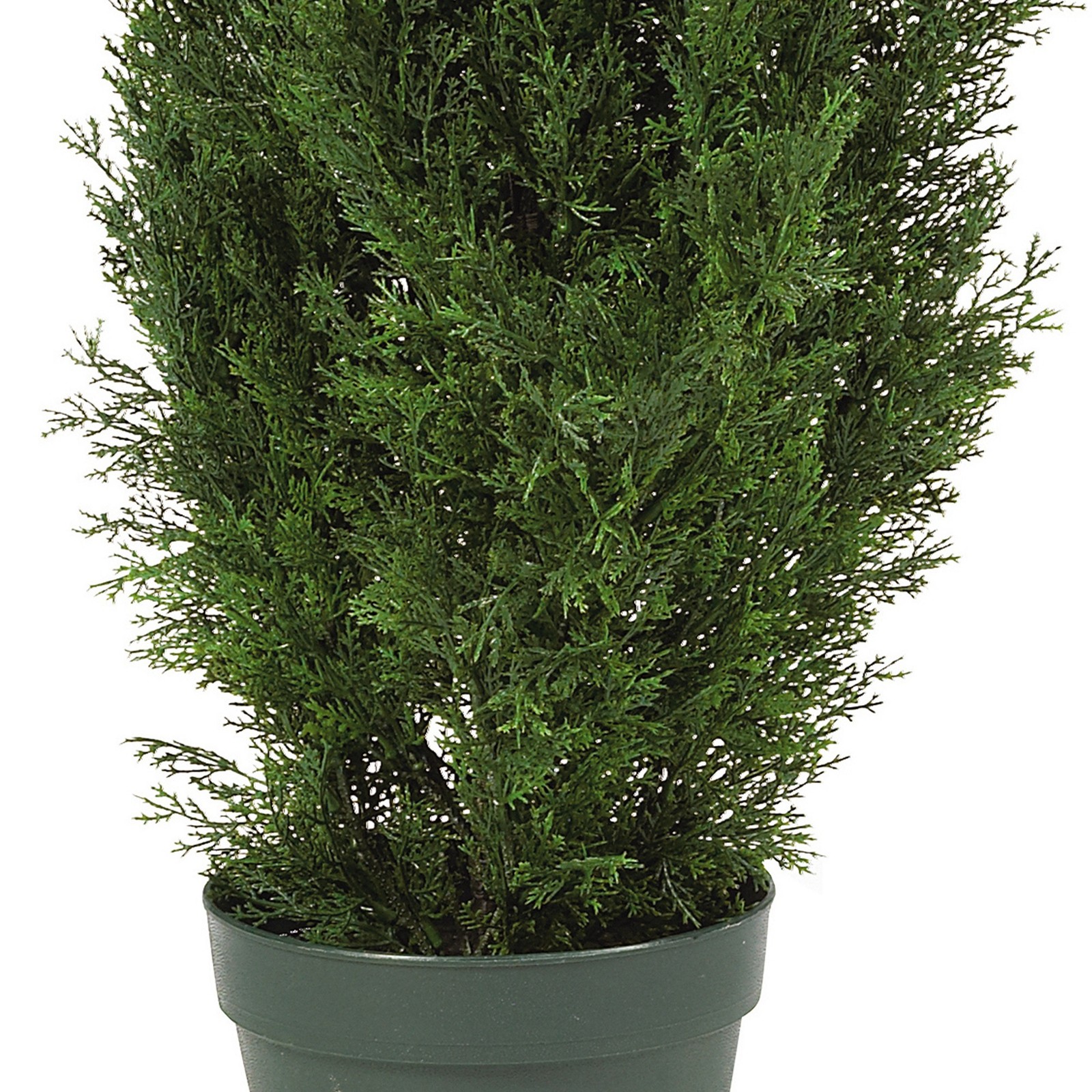 Nearly Natural Indoor/Outdoor 48″ Cedar Tree Silk Tree in Green/Green