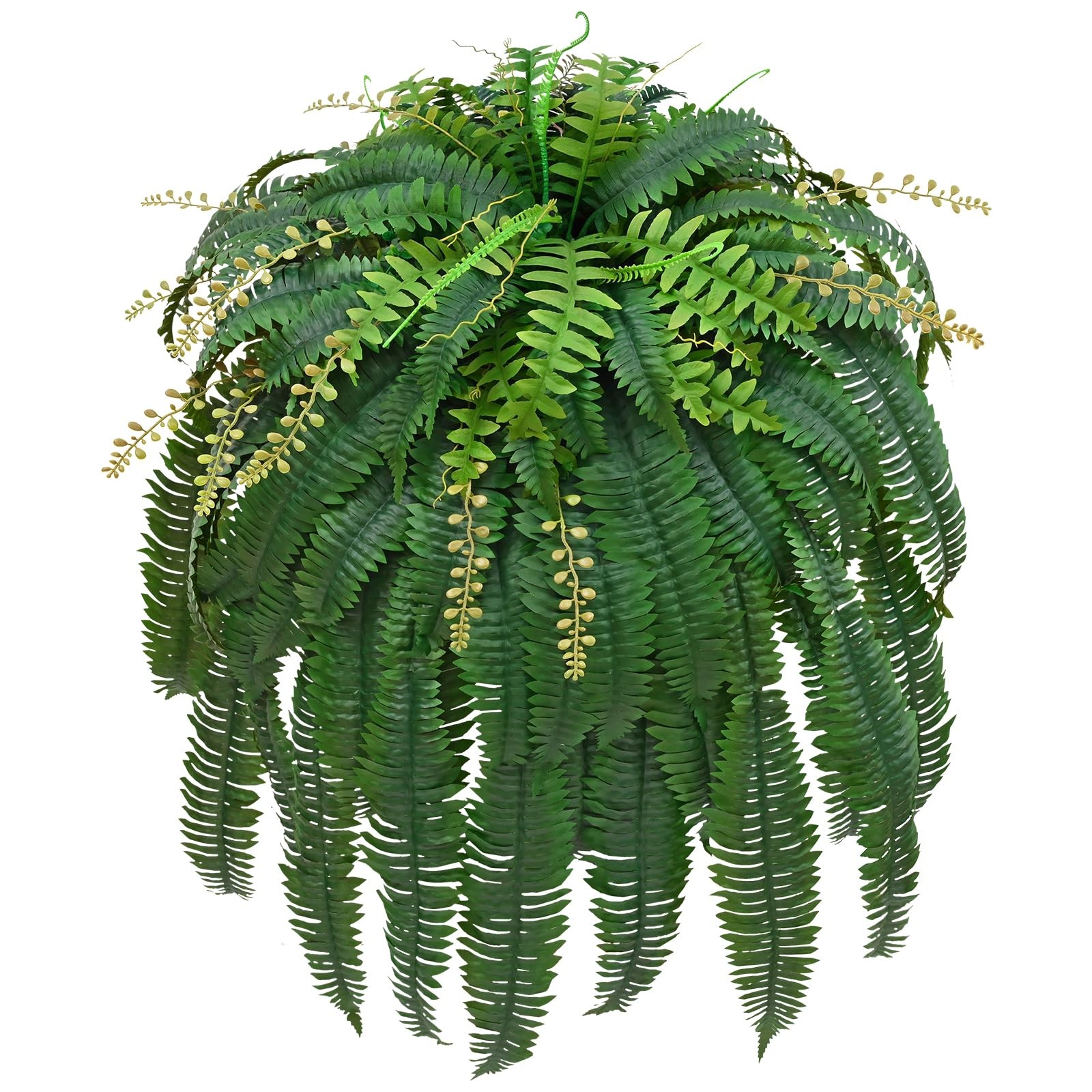 2Pcs 67″ Fake Ferns Large Artificial Ferns Plants for Outdoor