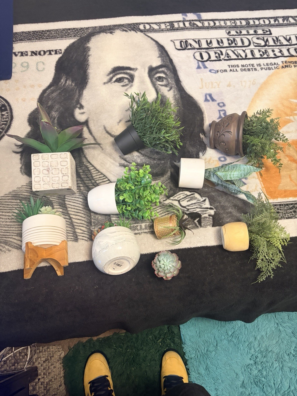 Extremely Beautiful Fake Plants Lot-Gently Used 🌻🌷🍀🌲☀️