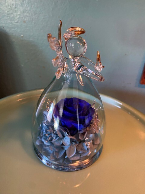 ANLUNOB The Only Eternal Rose- Blue – Great gift for Mom, Grandmother, Sister