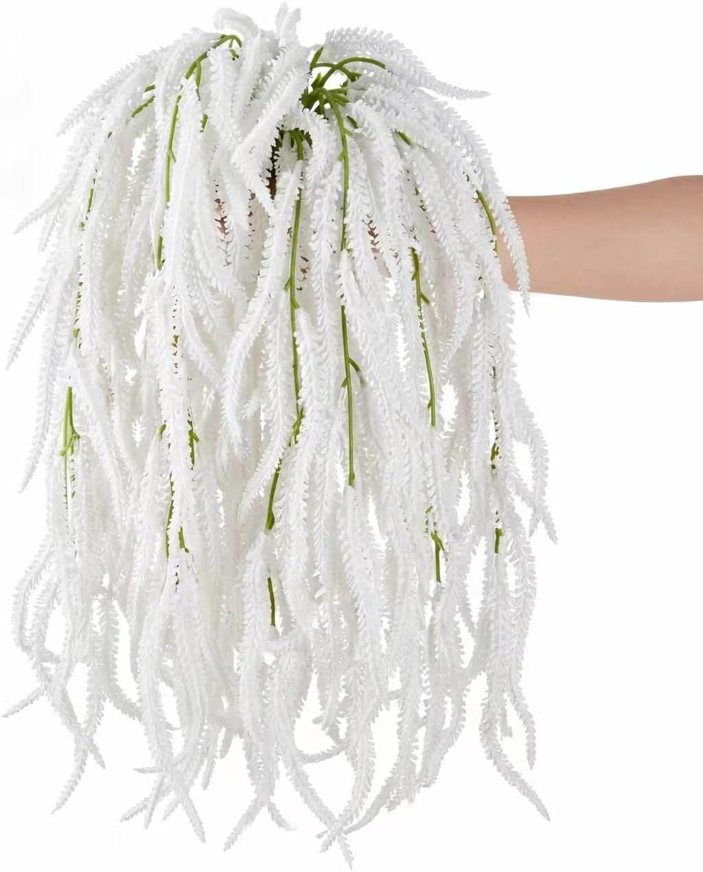 10 Pack 24″ Faux Amaranthus Hanging Plants for Wedding & Rustic Decor