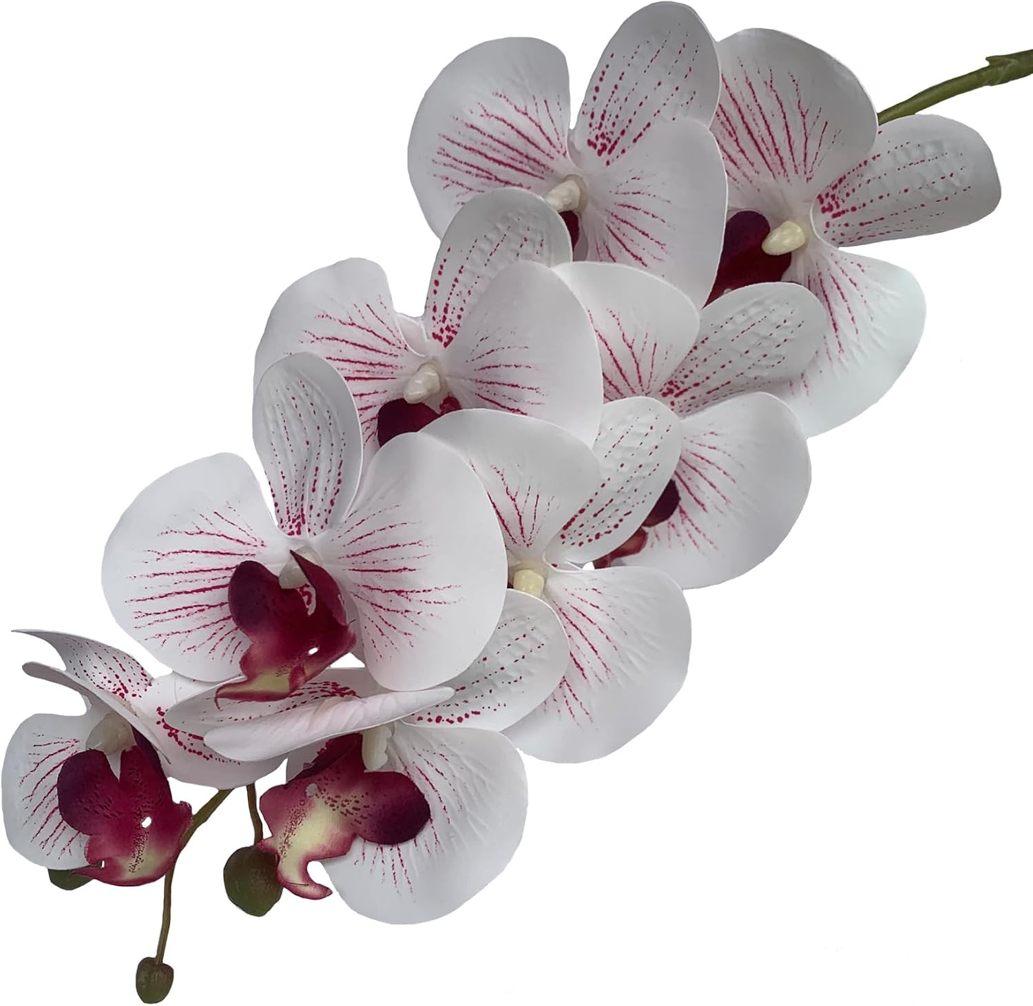 32 Inch Artificial Phalaenopsis Flowers 6 Pcs Artificial Orchid Flowers Stem Pla