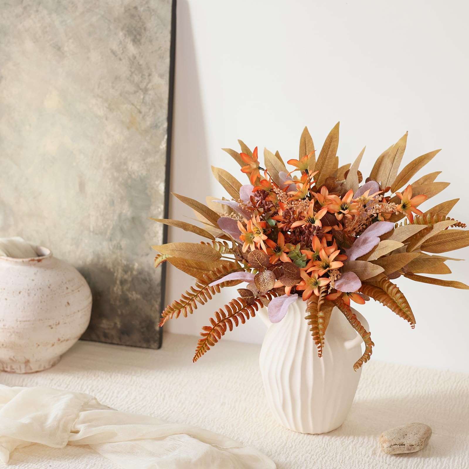Artificial Greenery Stems Box Set for Fall Decor (Pack of 70pcs) with 8 Kinds…