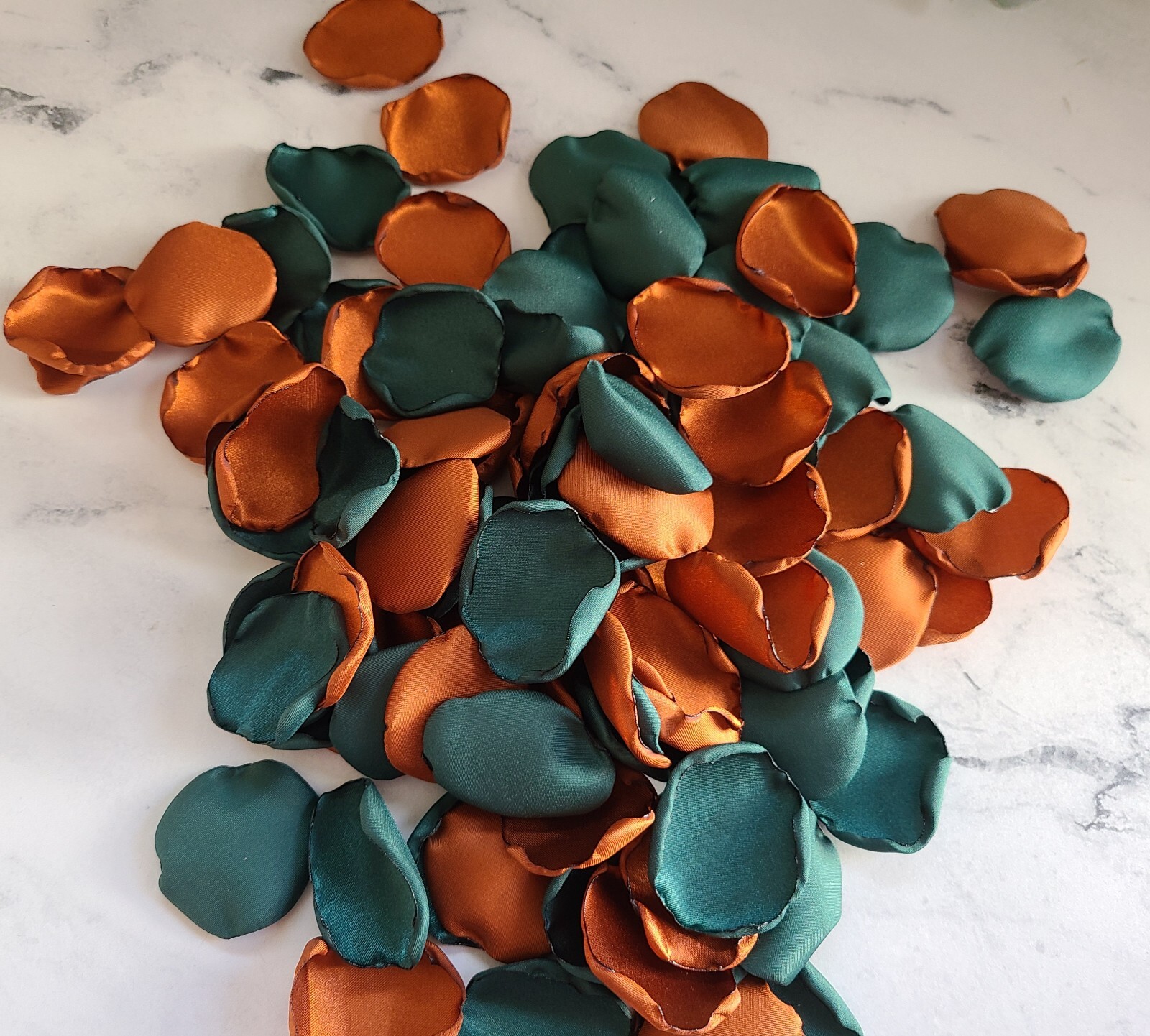 Emerald Rose Petals Terracotta Fall Wedding Decor Centerpiece Proposal Props
