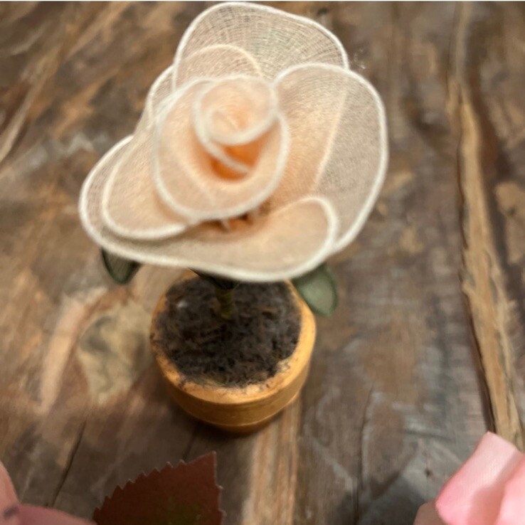 Mini Potted Plant Set – Terra Cotta, Spring Faux Floral