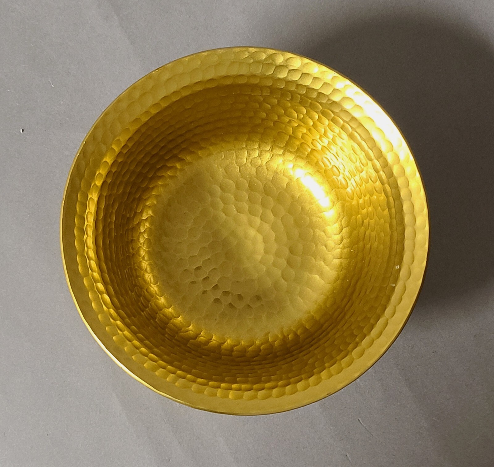 Compote Bowl 6″D 4″Hi Set/2 Revere Gold Finish Aluminum Hammered FREE SHIPPING