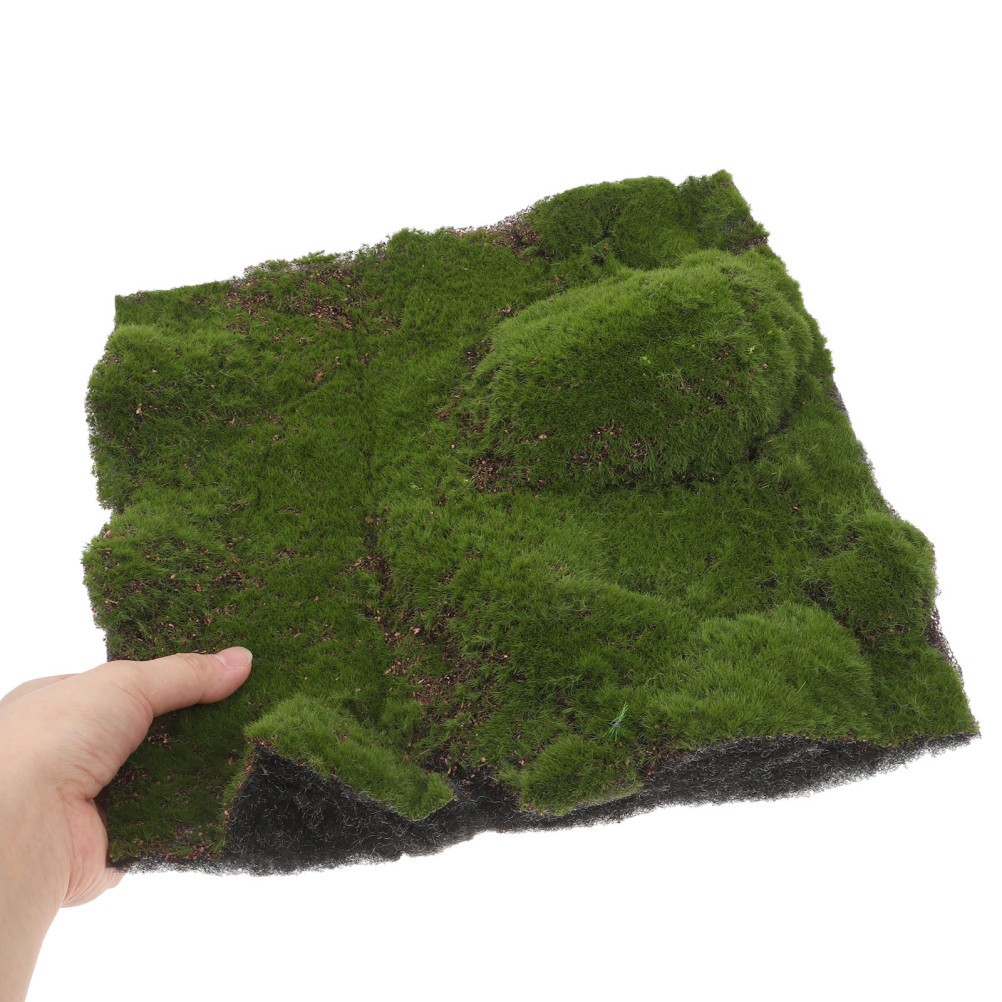 Artificial Moss Mat Decorative Fake Grass Dollhouse Plants Rug for Patio