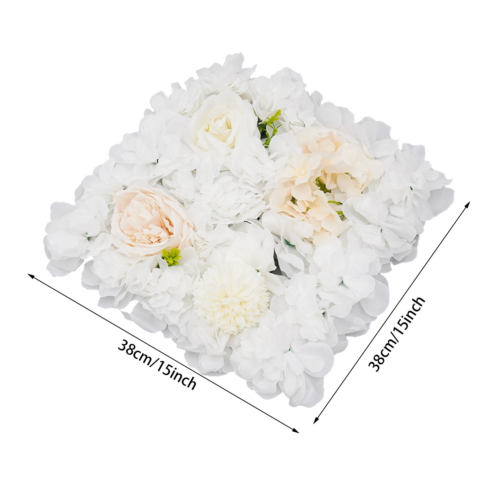 Artificial Flower Wall Panels, Artificial Flower Wall Backdrop, 12PCS Panels