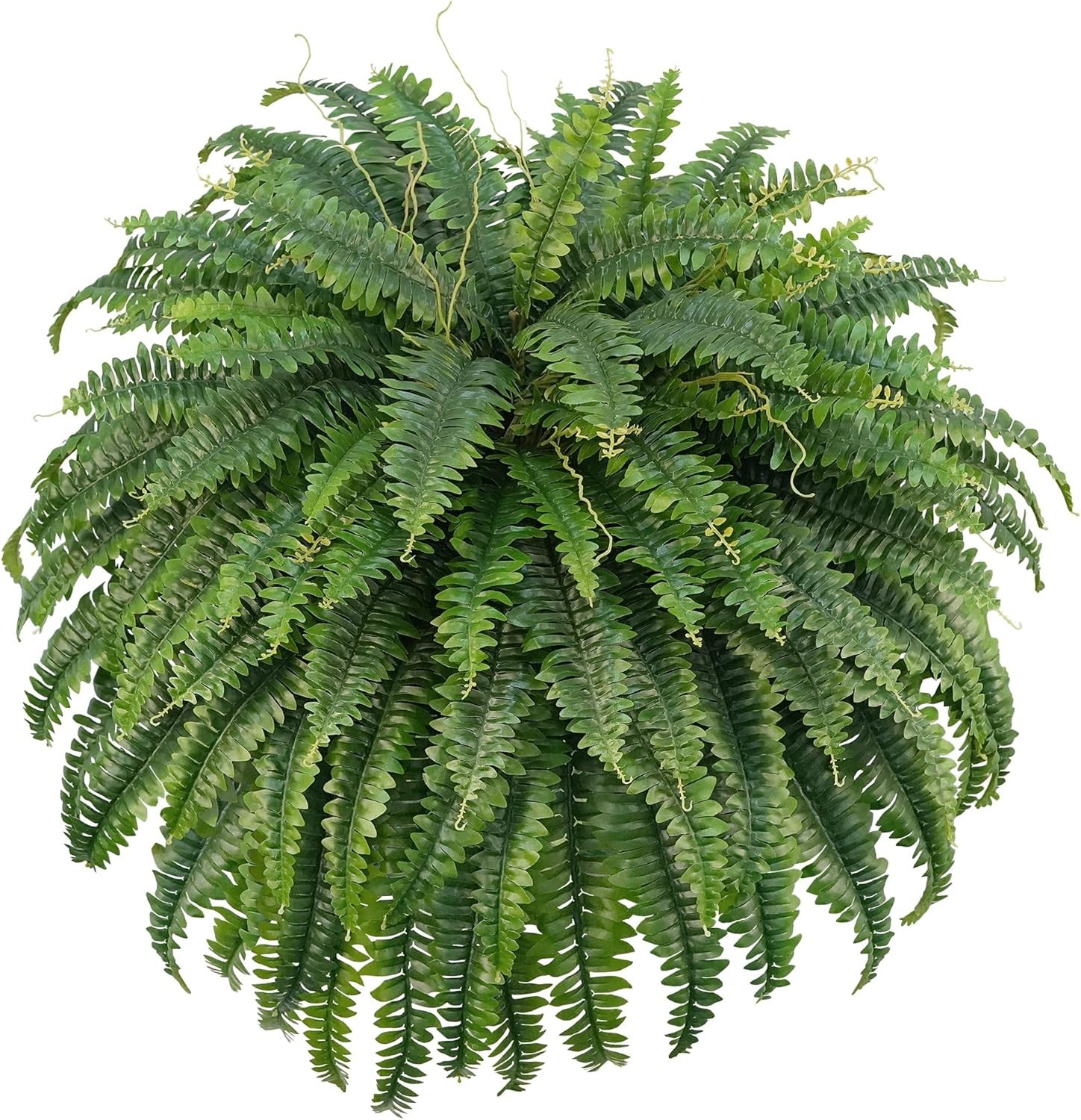 50″ Artificial Boston Ferns, Fake Bush Plants, Large Faux Ferns with 96 Frond…