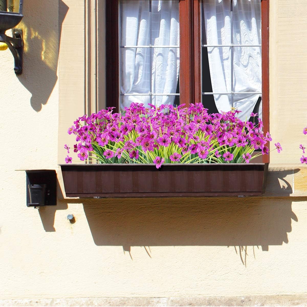Maintenance-Free Purple Artificial Flowers – 20 Bundles for -Round Beauty