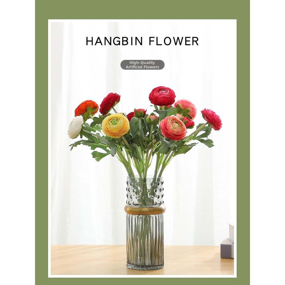 Silk Peony Artificial Flower with Flexible Stem for Custom Arrangement 52x10cm