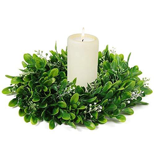 11″ Boxwood Wreath Round Wreath Artificial Wreath Green 1pc Green Wreath
