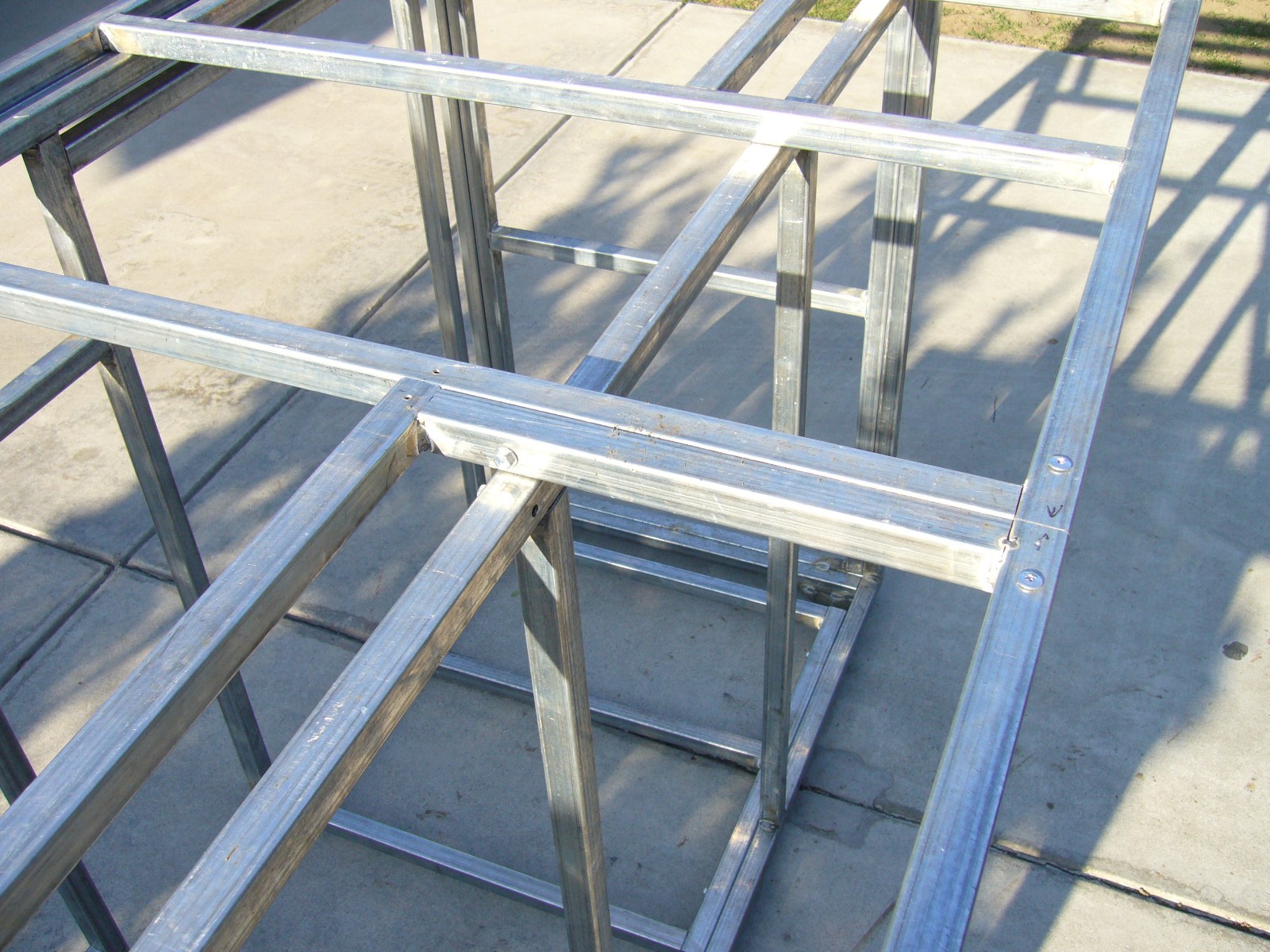 BBQ Island frame kit DIY 9′ “L”
