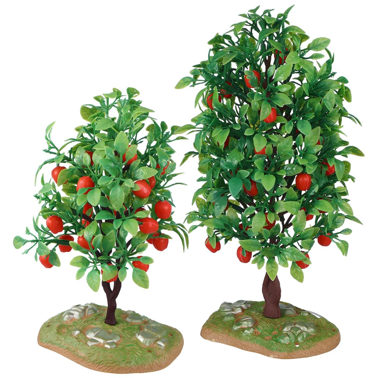 2pcs Mini Artificial Trees Plastic Small Tree Models for Train Scenery Dioram…