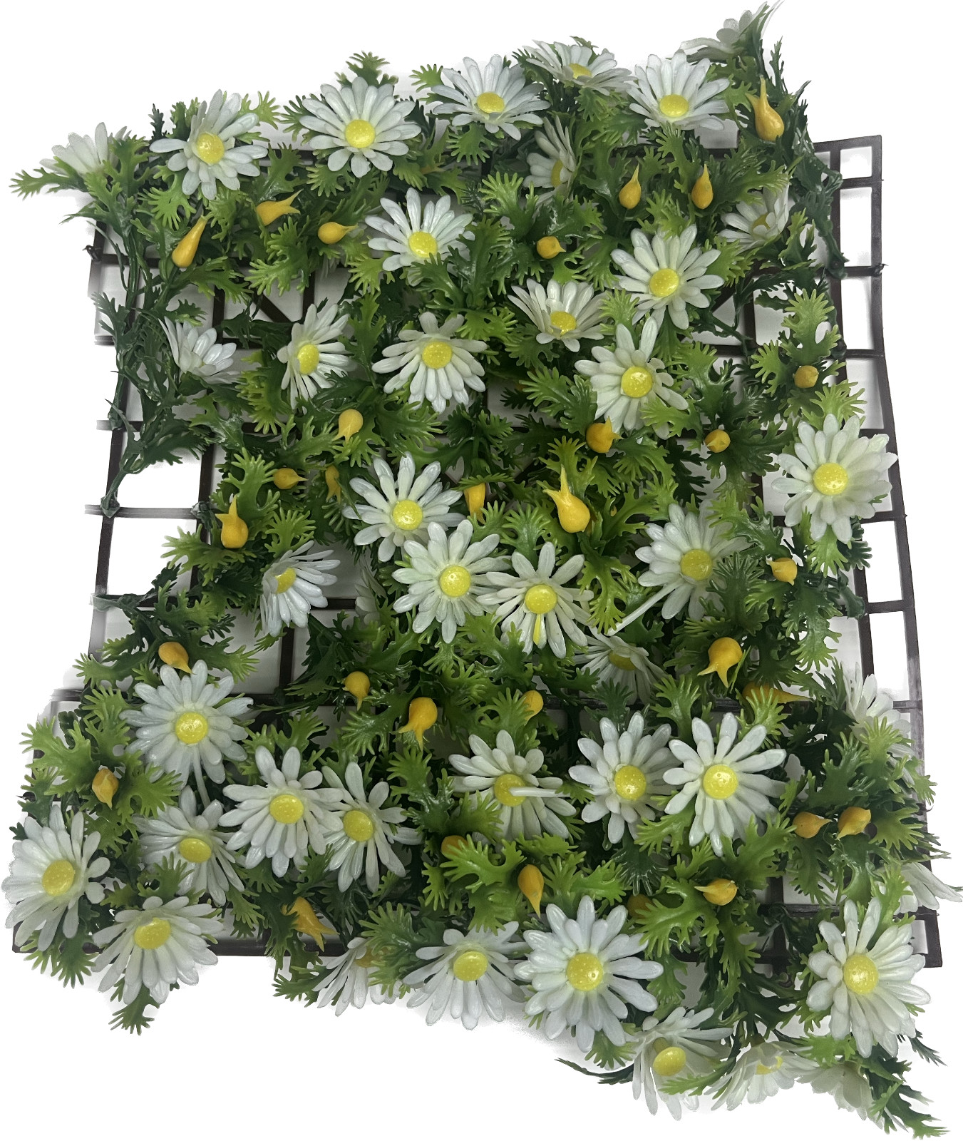 Artificial Grass Cover Mat Interlocking 10 x 10 in Vertical Tile for Indoor Use
