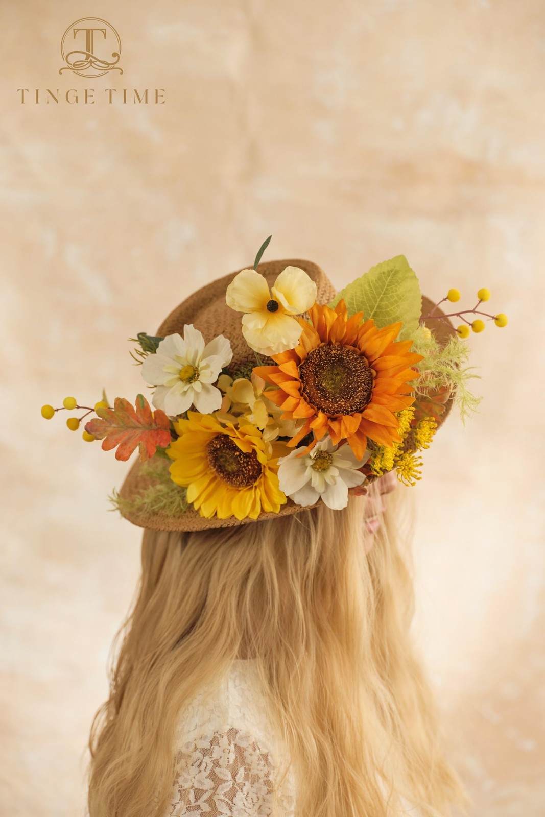 9 pcs 6” Silk Artificial Sunflowers Yellow Orange Faux Flowers with Stems DIY