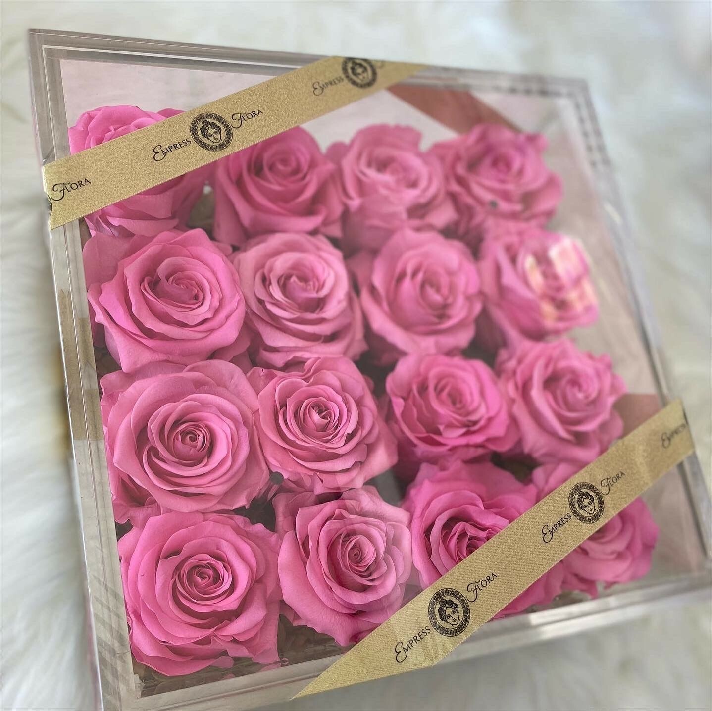 16 Handmade Acrylic Rose Flower Box, Preserved Rose Choose Gift for her