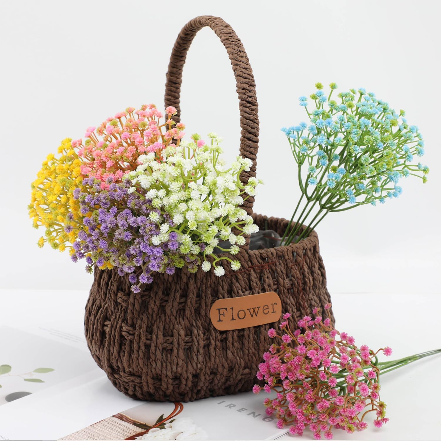 Artificial Flower 12PCS Plastic Babys Breath Table Decoration Wedding Deco Indoo