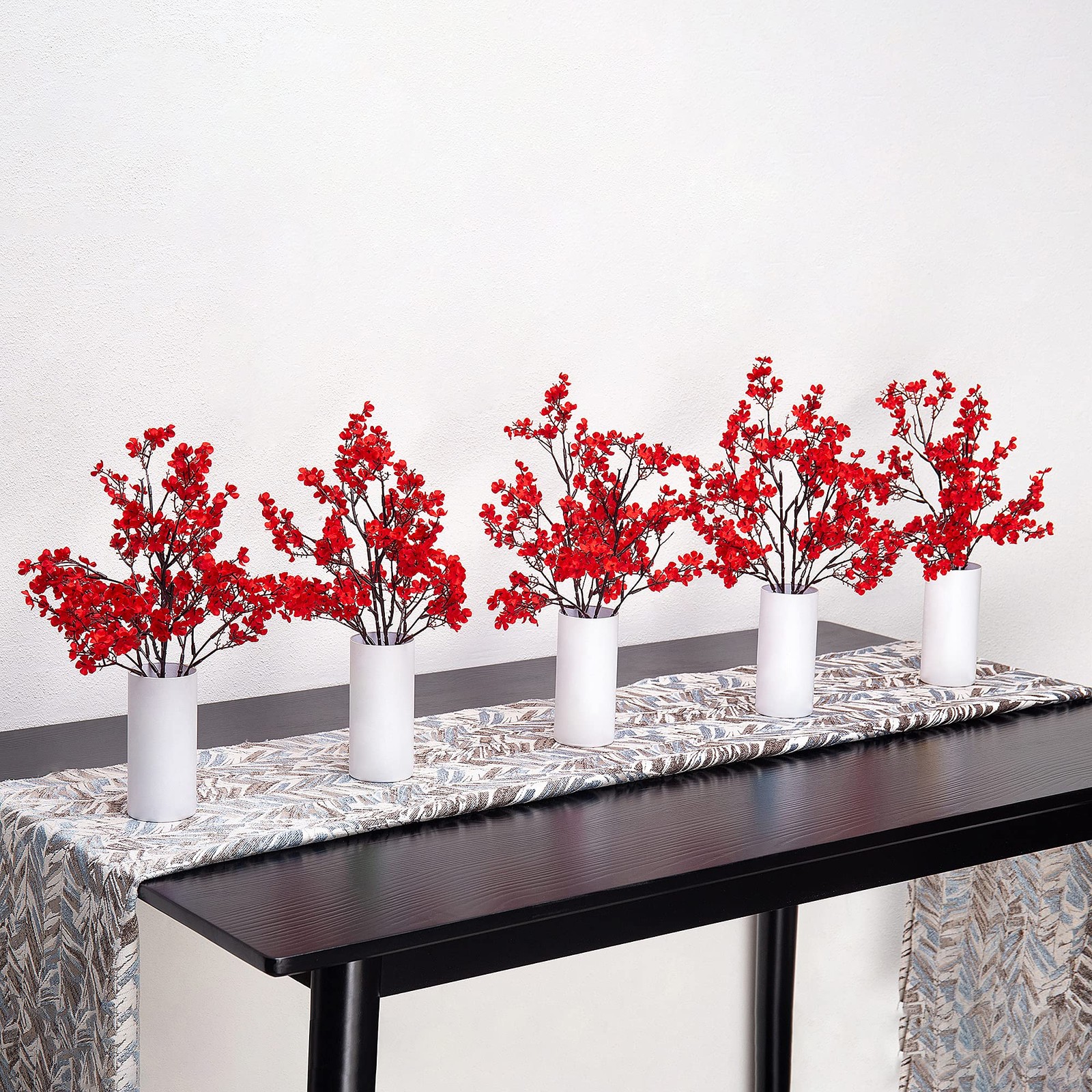 10 PCS Babys Breath Artificial Flowers Bulk Real Touch Silk Indoor Table Decor