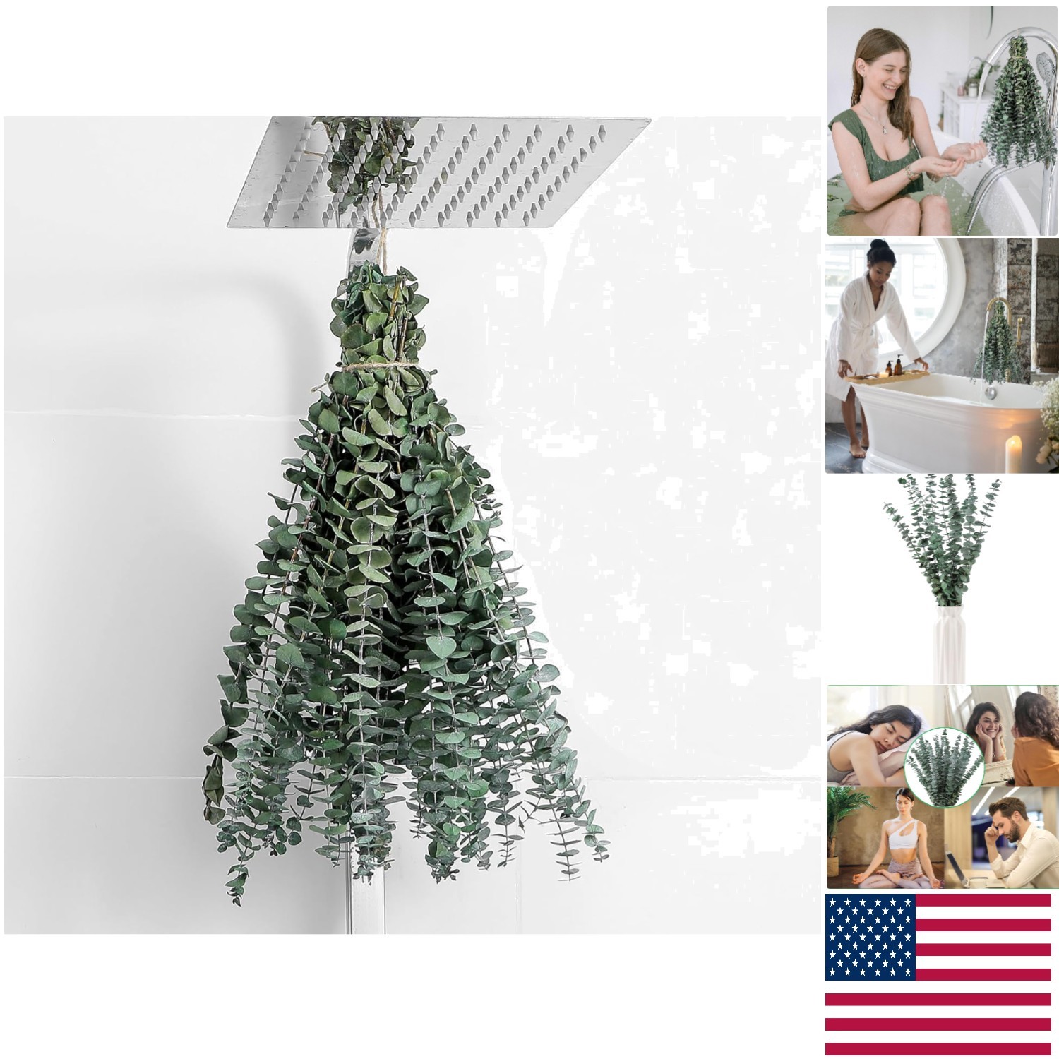 Versatile 10 Pcs Dried Eucalyptus Stems – 17″ for Weddings, Home & Aromatherapy