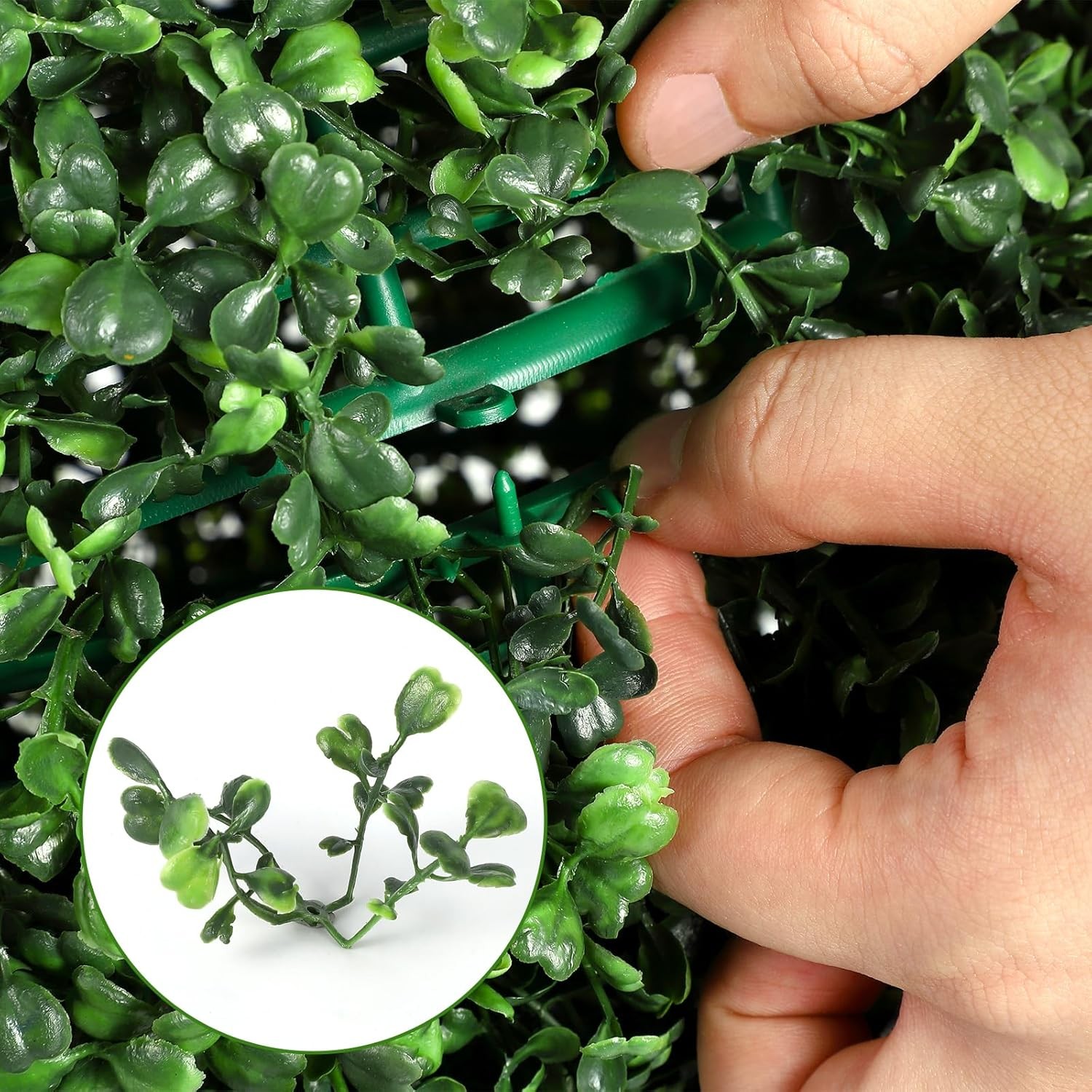16″ Pre-Lit Artificial Plant with Lights Timer Remote Control Outdoor Ball Tree