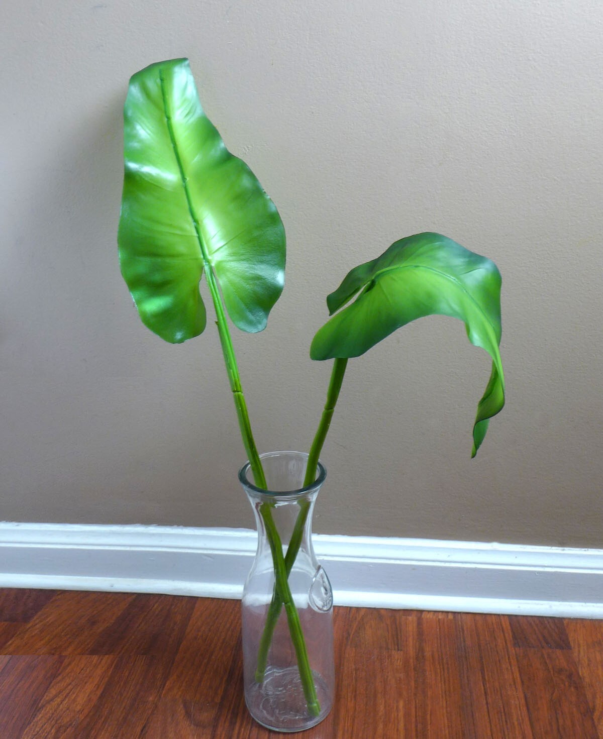 6 Pcs Artificial PU Plastic Lifelike Leaf Plants Grass Real Touch (#70)