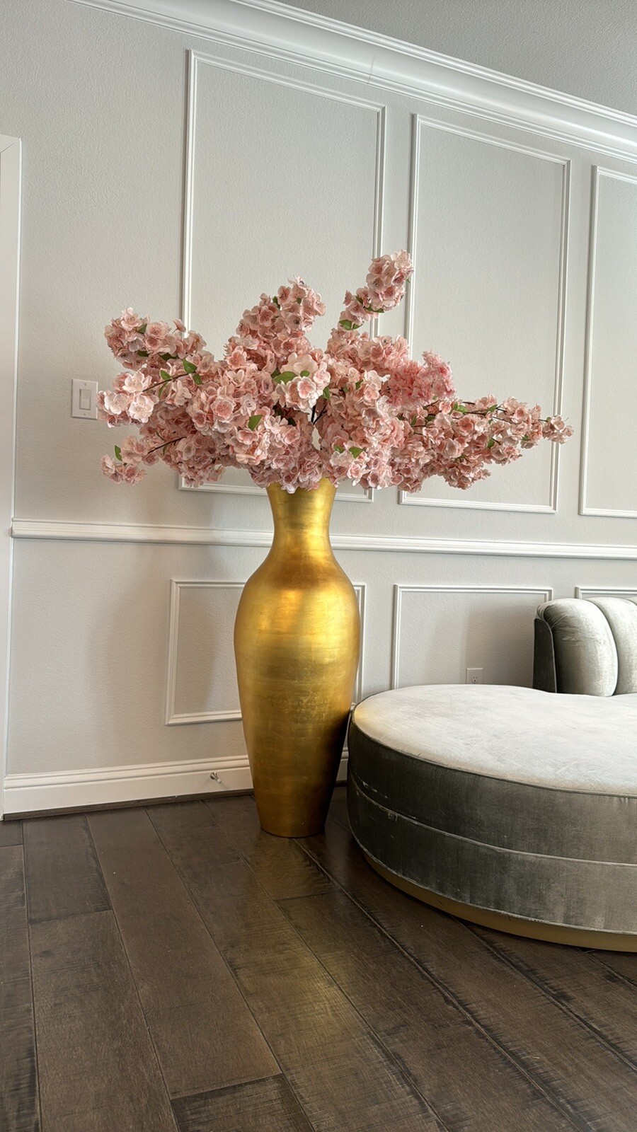 NWT EXTRA LONG CHERRY BLOSSOM STEM EXTRA FULL Faux Flower