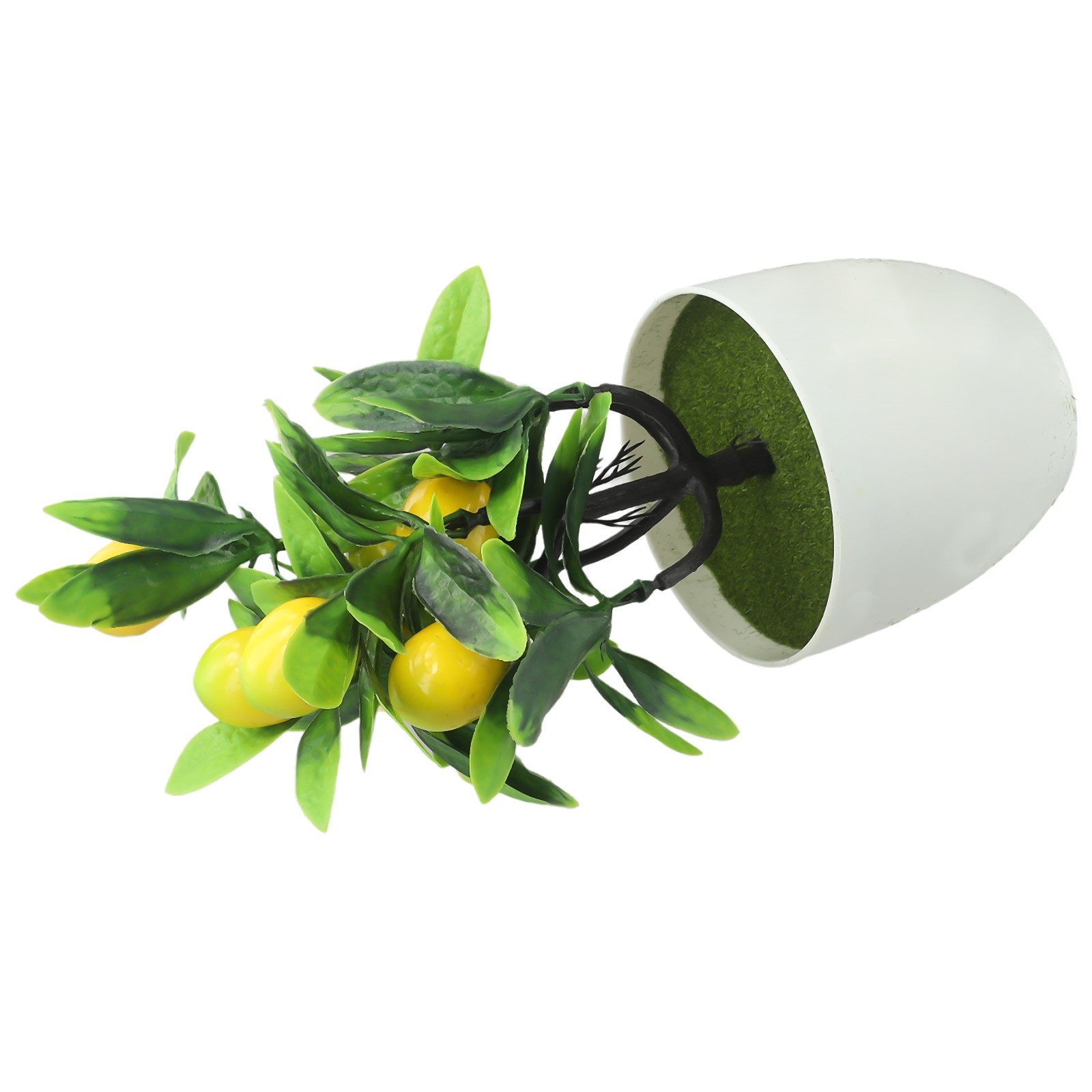 Artificial Lemon Tree Artificial Potted Flowers False Plant Diameter 18cm