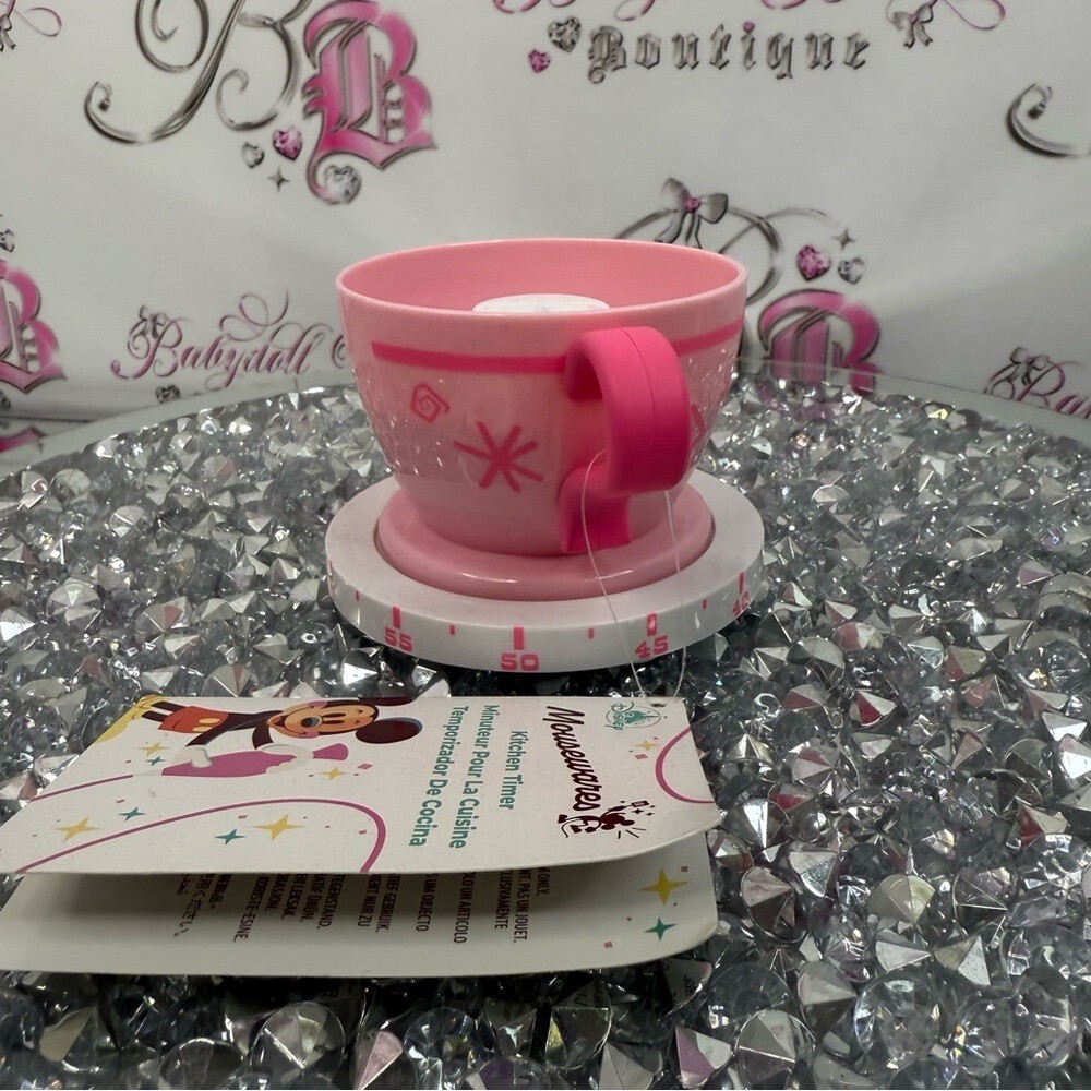 Disney timer Alice in wonderland tea cup classic mousewares Pink Cup with Timer