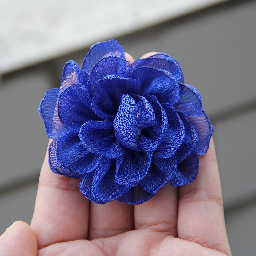 6cm Rose Camellia Chiffon Fabric Flower For Wedding Invitation Artificial Flower