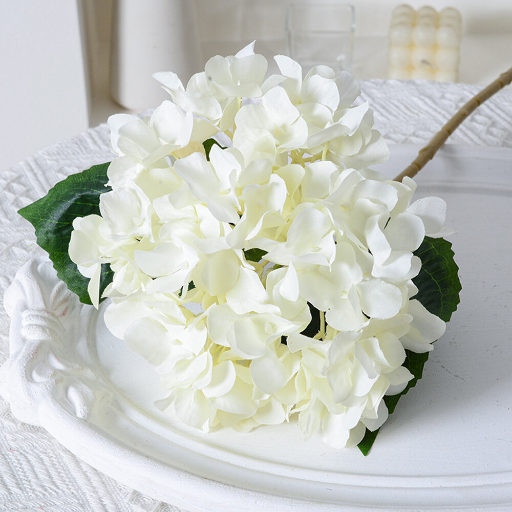 Artificial Hydrangea Flowers Fake Silk Bouquet Wedding Party Home Garden Decor