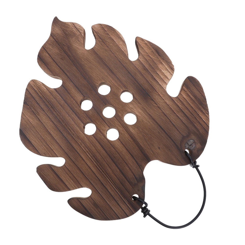 Wooden Wall Mounted Fern Planter Reusable Indoor Orchid Display Brown Board