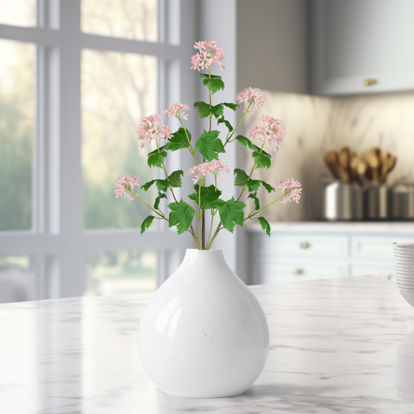 Queen Anne’s Lace Artificial Spray – 30″ – Pink