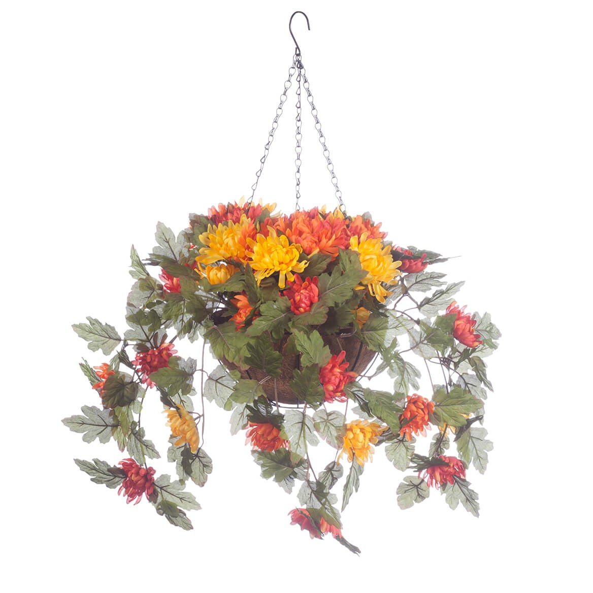 OakRidge Fully Assembled Artificial Mum Hanging Basket