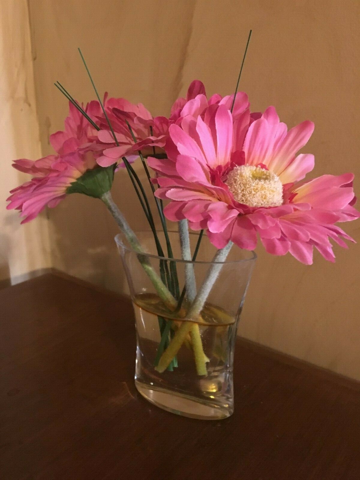 Gerber Daisy Silk Flower Arrangement Decor