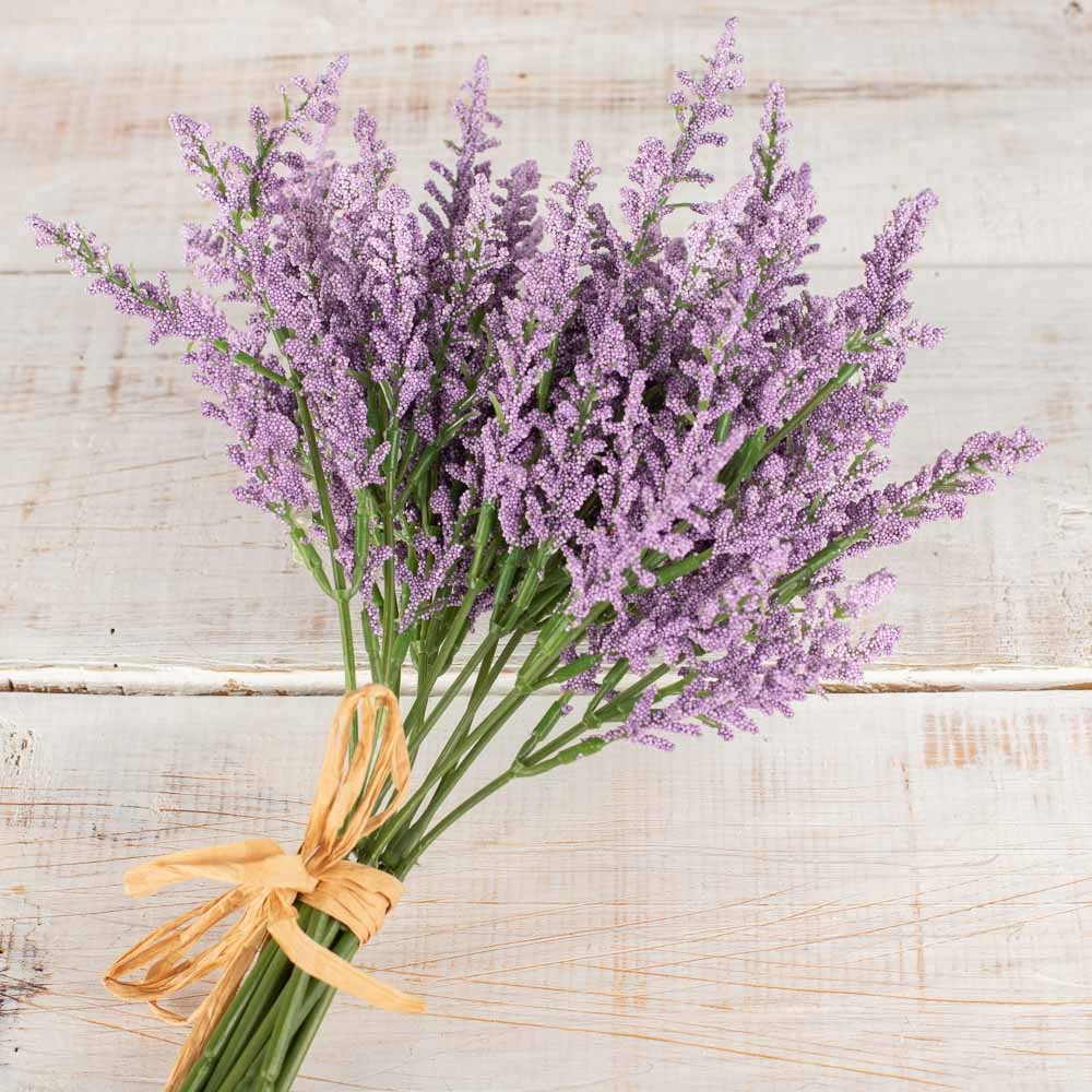 Lavender Artificial Heather Floral Bundle